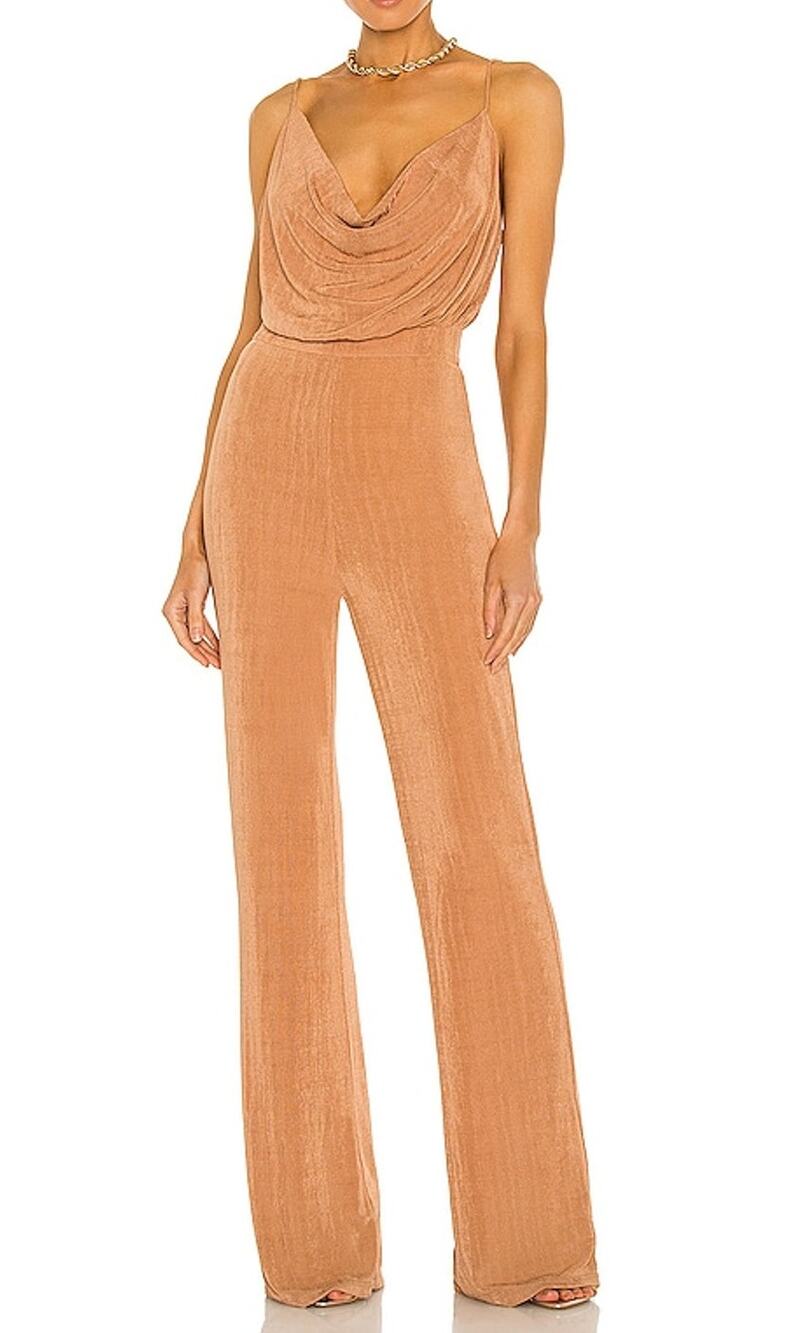 Misha Shimmering Desert Rose Moyra Jumpsuit Size Aus 10/Us 6